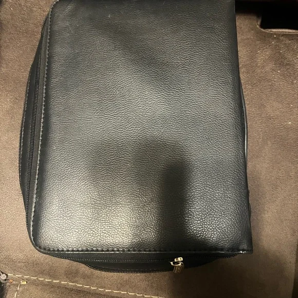 Black Leather Men's Bag - Picture 2 of 3